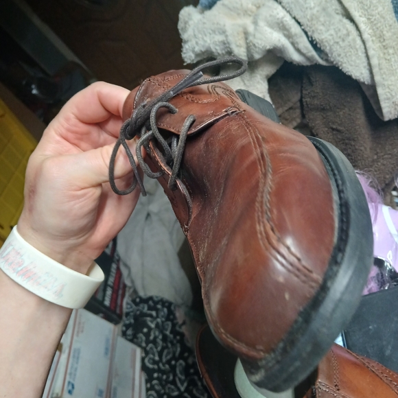 Rockport Brown Leather Lace-Up Oxfords for Men main image 5